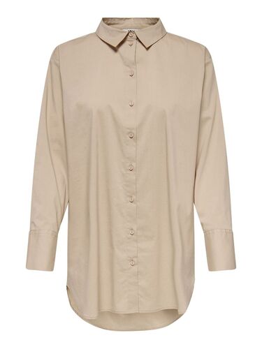 Damen JDY Lange Hemd Bluse Oversize Longshirt JDYMIO Freizeit Tunika 