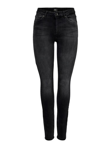 Damen Skinny Jeans Stretch Denim Mid Waist Hose ONLBLUSH LIFE 