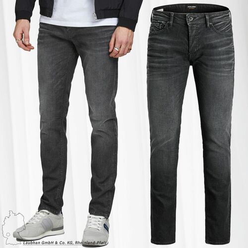 JACK & JONES Herren Slim Fit Jeans JJITIM JJORIGINAL Denim Stretch Hose
