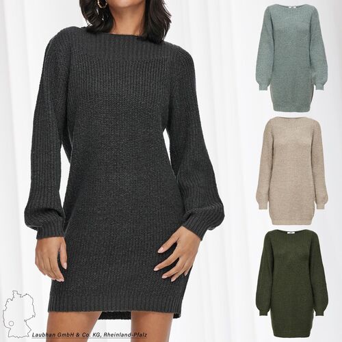 JDY Damen Strickkleid Longsleeve Knit Kleid JDYWHITNEY Dress Pullover
