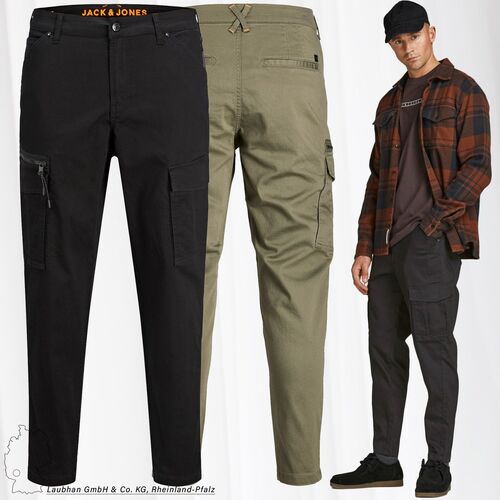 Herren JACK & JONES Chino Cargo Hose JPSTACE Pants Workwear Style