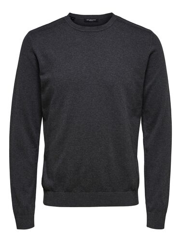 Selected Homme Herren SELECTED Feinstrick Pullover Basic Rundhals Sweater SLHBERG 