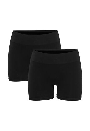 Damen Mini Shorts Leggins 2-er St�ck Pack Fitness Radler Unterrock Pants 