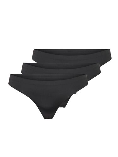 String Slips Nahtlos 3-er Pack Taillen Tangas Unterh�schen ONLTRACY 