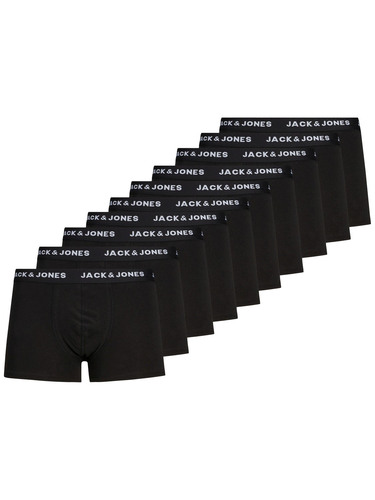 Jack & Jones 10er Pack Boxershorts Trunks Set Stretch Hose Basic Jersey Unterw�sche 