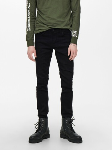 Slim Fit Jeans Basic Denim Hose ONSLOOM Tapered Trousers Stone Wash 