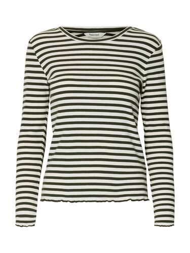 Basic Langarm Shirt D�nner Baumwolle Longsleeve SLFANNA 