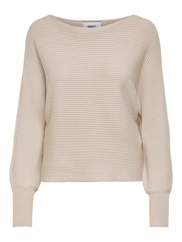 Kurzer Strickpullover Knitted Basic Stretch Sweater U-Boot ONLADALINE 
