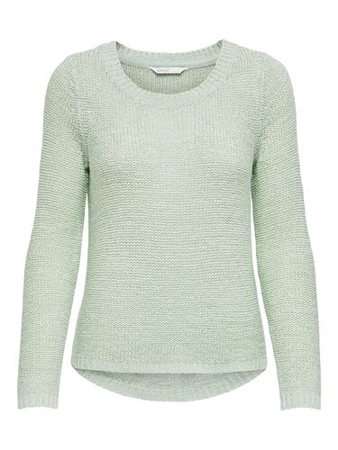 Basic Strickpullover Stretch Sweater Langarm Rundhals Shirt ONLGEENA 