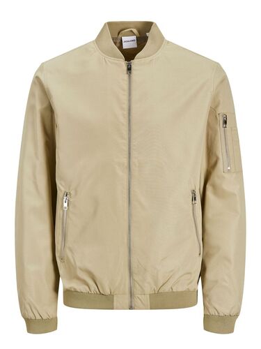 Jack & Jones Leichte Bomber Jacke Basic �bergangs Blouson Stretch ohne Kapuze JJERUSH 