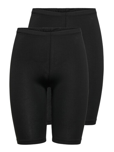 Damen Mini Shorts Leggins 2-er St�ck Pack Fitness Radler Unterrock Pants 