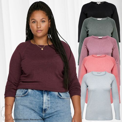 D�nner Pullover Langarm Shirt Curvy Plus Size Gro�e Gr��en �bergr��e