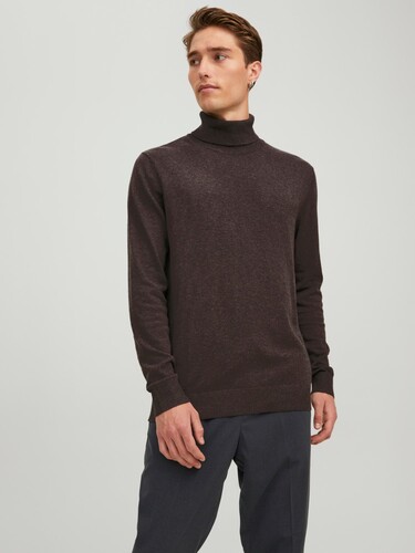 Jack & Jones D�nner Rollkragen Strickpullover Rundhals Sweater Langarm Basic JJEEMIL 