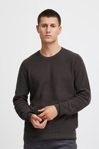 Strickpullover Rundhals Basic Sweater Knitted Langarm Shirt Jumper 
