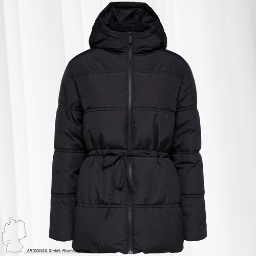 Puffer Jacke Wattierter Stepp Blouson mit Kapuze & Taille SLFALINA