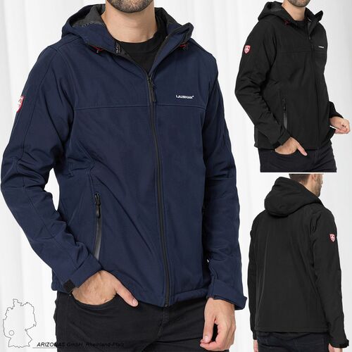Softshell Outdoor Jacke Freizeit �bergangs Blouson mit Kapuze LHTRIAL