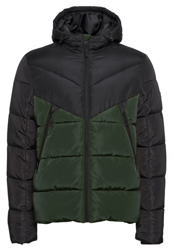 Warm Gef�tterte Winter Jacke Puffer Stepp Parka Einstellbare Kapuze 