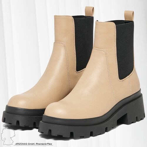 Boots mit Plateau Absatz Chunky Stiefeletten Bootie Schuhe ONLDOJA
