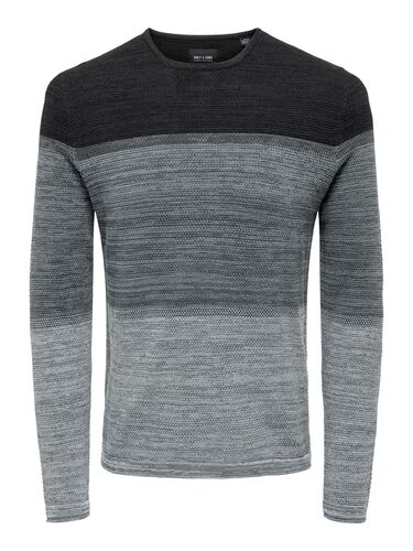 Langarm Strickpullover Rundhals Basic Sweater Shirt Jumper ONSPANTER 