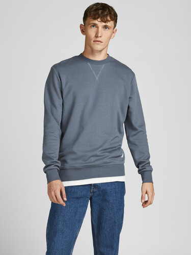 Jack & Jones Basic Sweater Langarm Sweatshirt Rundhals Pullover Jumper JJEBASIC 