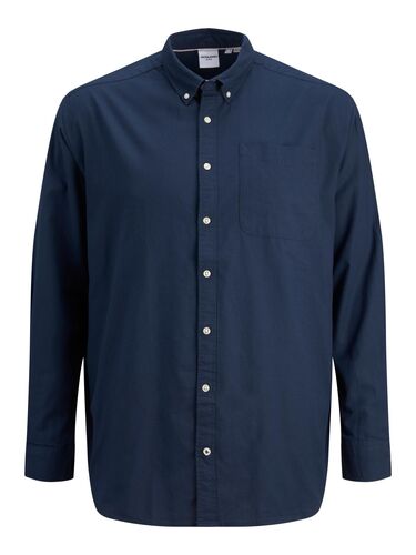 Jack & Jones Plus Size Hemd �bergr��en Basic Langarm Shirt Business JJEOXFORD 