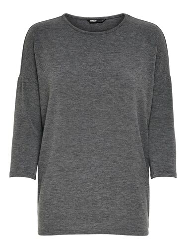 D�nner Basic Strickpullover 3/4 Langarm Stretch Sweater ONLGLAMOUR 