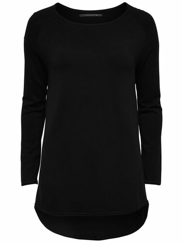 Langer Feinstrick Pullover Langarm Stretch Sweater Locker ONLALONA 