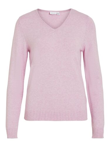 D�nner Strickpullover Knitted Basic Stretch Sweater Langarm V-Neck VIRIL 