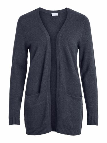 Basic Cardigan Stretch Cozy Knit Feinstrick Jacke mit Taschen VIRIL 