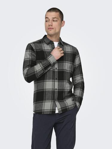 Freizeit Flanellhemd Kariert Holzf�ller Karo Shirt 