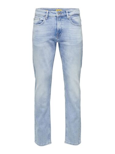 Slim Fit Jeans Straight Denim Hose Pants Stone Wash Trousers ONSWEFT 