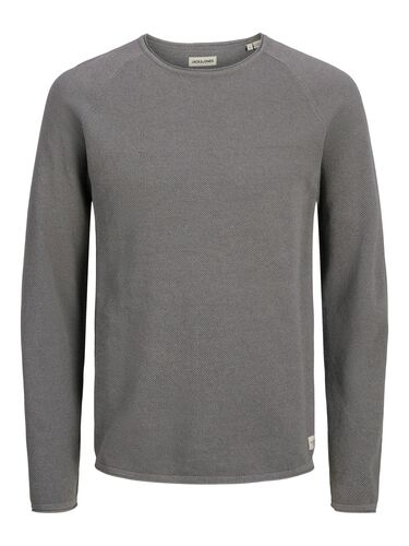 Jack & Jones Langarm Strickpullover Sweater Baumwolle Shirt JJEHILL 