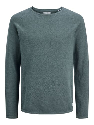 Jack & Jones Langarm Strickpullover Sweater Baumwolle Shirt JJEHILL 