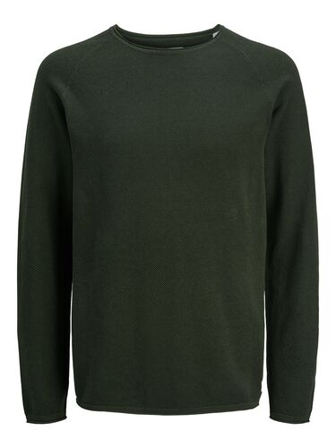 Jack & Jones Langarm Strickpullover Sweater Baumwolle Shirt JJEHILL 