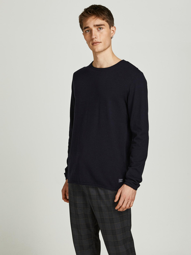 Jack & Jones Langarm Strickpullover Sweater Baumwolle Shirt JJEHILL 