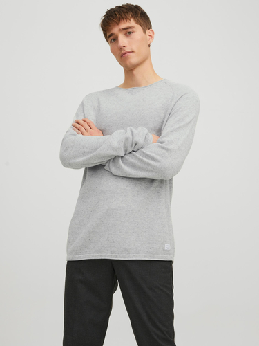 Jack & Jones Langarm Strickpullover Sweater Baumwolle Shirt JJEHILL 