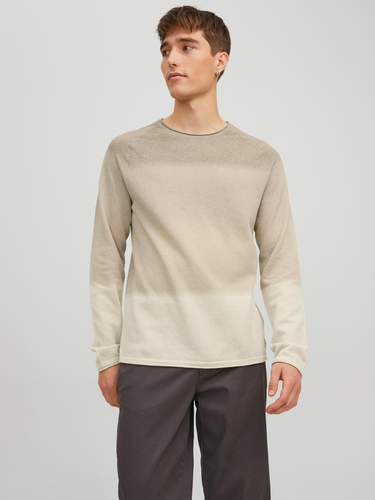 Jack & Jones Langarm Strickpullover Sweater Baumwolle Shirt JJEHILL 