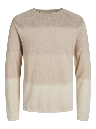 Jack & Jones Langarm Strickpullover Sweater Baumwolle Shirt JJEHILL 