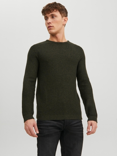 Grobstrick Pullover Rundhalsausschnitt Pullover Herren Chunky