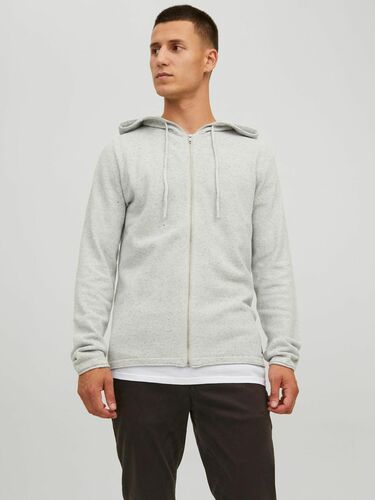 Jack & Jones Warmer Basic Hoodie Full Zip Pullover Kapuzen Strick Sweatjacke JJEHILL 