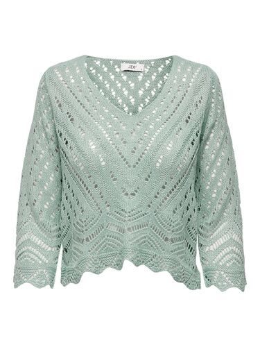 Cropped 3/4 Arm Strick Pullover JDYNEW 