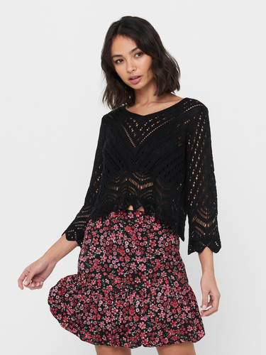 Cropped 3/4 Arm Strick Pullover JDYNEW 