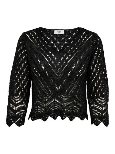 Cropped 3/4 Arm Strick Pullover JDYNEW 
