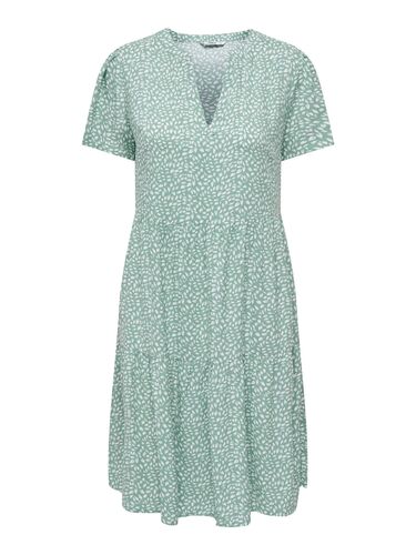 V-Ausschnitt Kurzarm Kleid ONLZALLY 