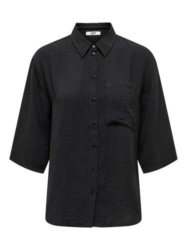 3/4 Arm Blusen Hemd in Knitteroptik 