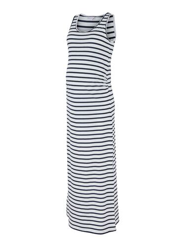 Maxi Umstands Kleid Stretch Dress ohne �rmel Schwangerschafts Mode MLLEA 