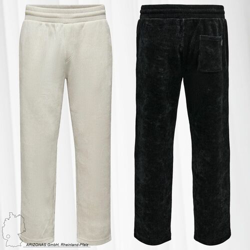 7/8 L�nge Cord Hose Cropped Jogginghose Relaxed Wide Leg Pants ONSACE