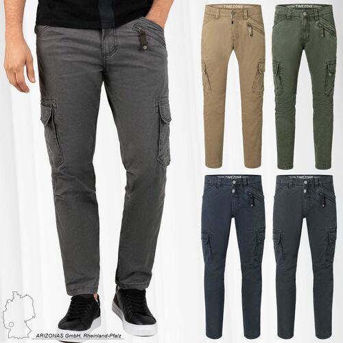 Herren TIMEZONE Cargo Denim Hose Regular Fit Stretch Jeans Tapered Leg  Medium Waist Pants Regular BenTZ | Hosen direkt bestellen