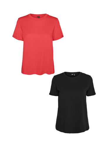 2er Pack Basic T-Shirt VMPAULA 