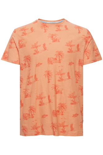 Meliertes T-Shirt mit Palmen Print TEE 